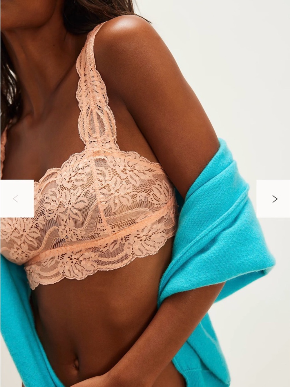 Free People Last Dance Square Bralette in Melon